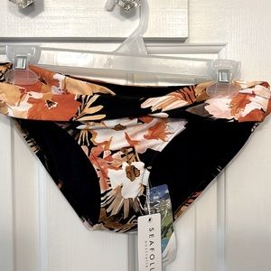 Seafolly bikini bottom twist band Mini hipster Bora-Bora Flora US size 6
